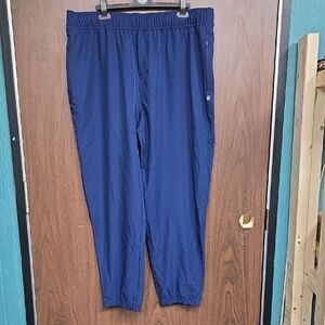 Gaiam Size XXL Navy Lightweight Track Style Pant